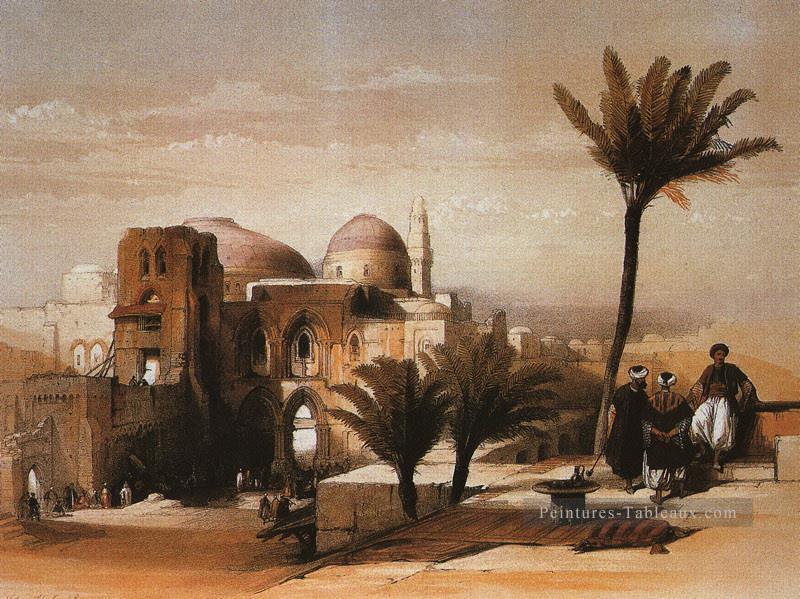la mosquée de omar David Roberts Peintures à l'huile